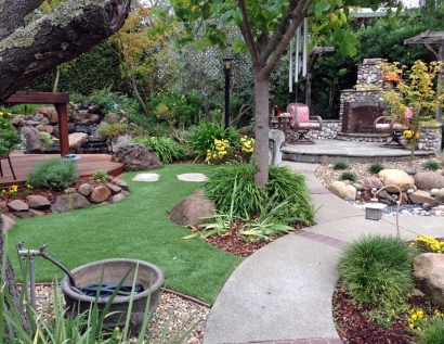 Fake Grass Carpet Benton, Arkansas Landscape Rock, Small Backyard Ideas