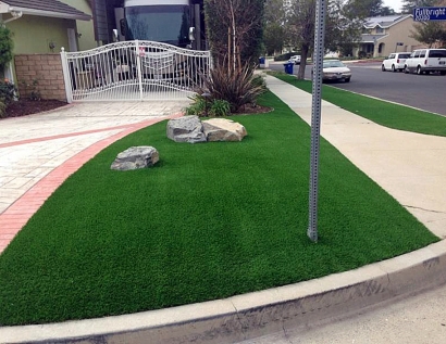 Installing Artificial Grass Woburn, Massachusetts Rooftop, Front Yard