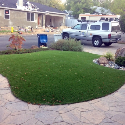 Synthetic Grass Cost Randolph, Massachusetts Landscaping, Front Yard